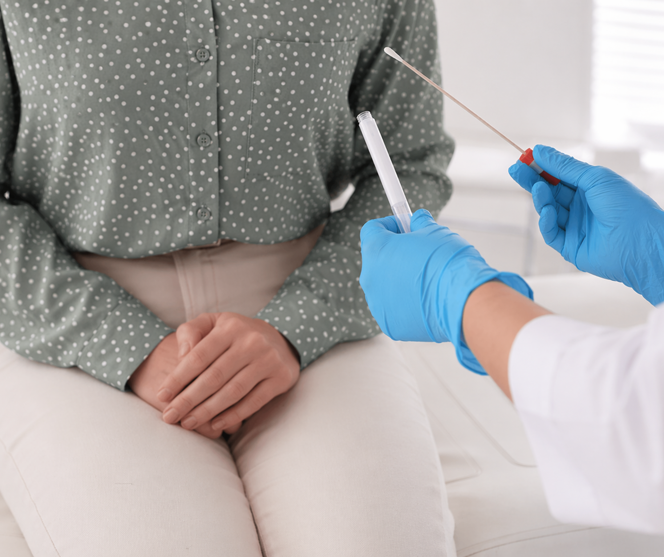 Private patient consultation and sample collection